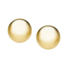 14K Sterling Silver Round Ball Stud Earrings