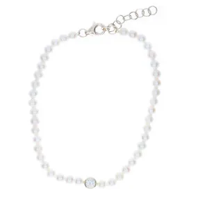 14k Yellow Gold Pearl Bracelet