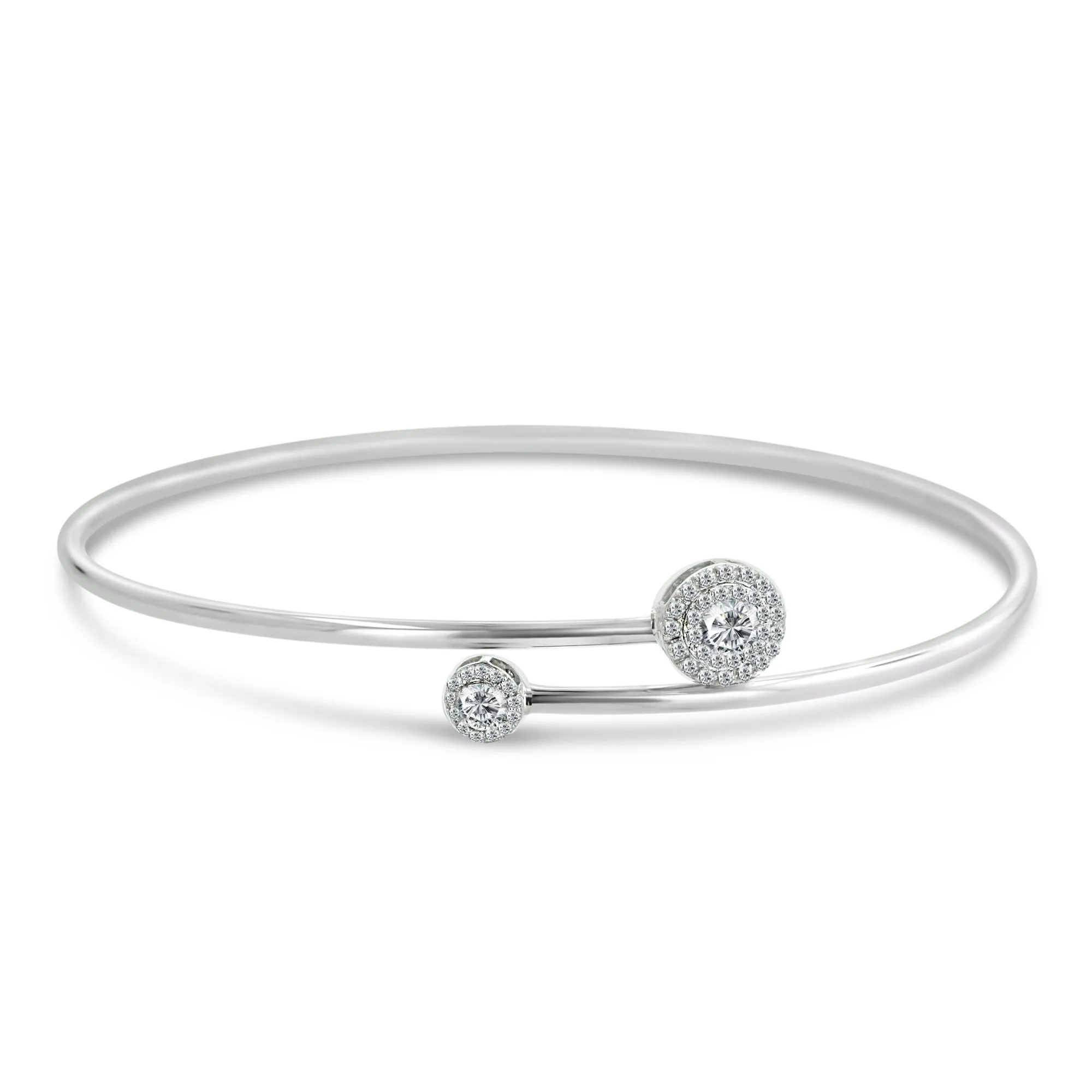 14KW 39RD0.30 , INTERLOCKING BANGLE WITH CIRCLES (118BG400157W14)