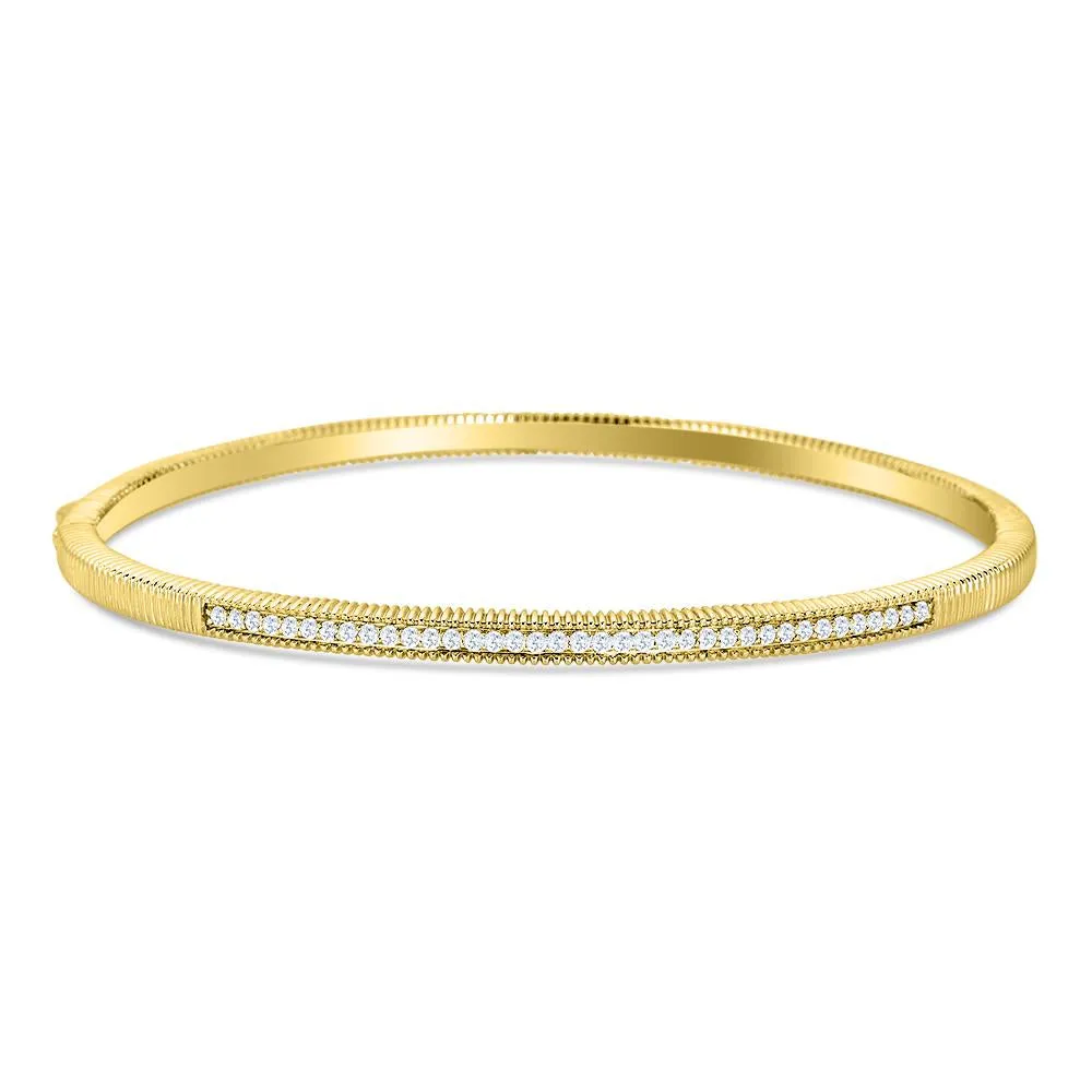 14KY 111CD0.1.09CT(F/C) Diamond Bangle (118B112655-Y)