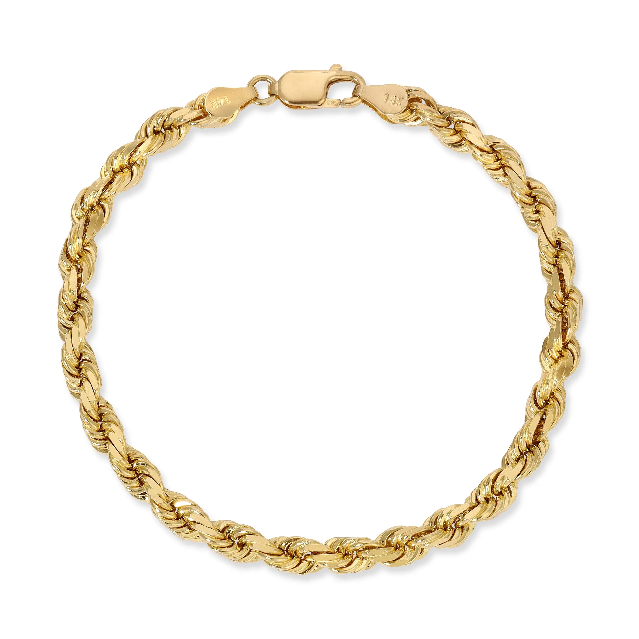 4.0MM Rope Bracelet (Diamond Cut)