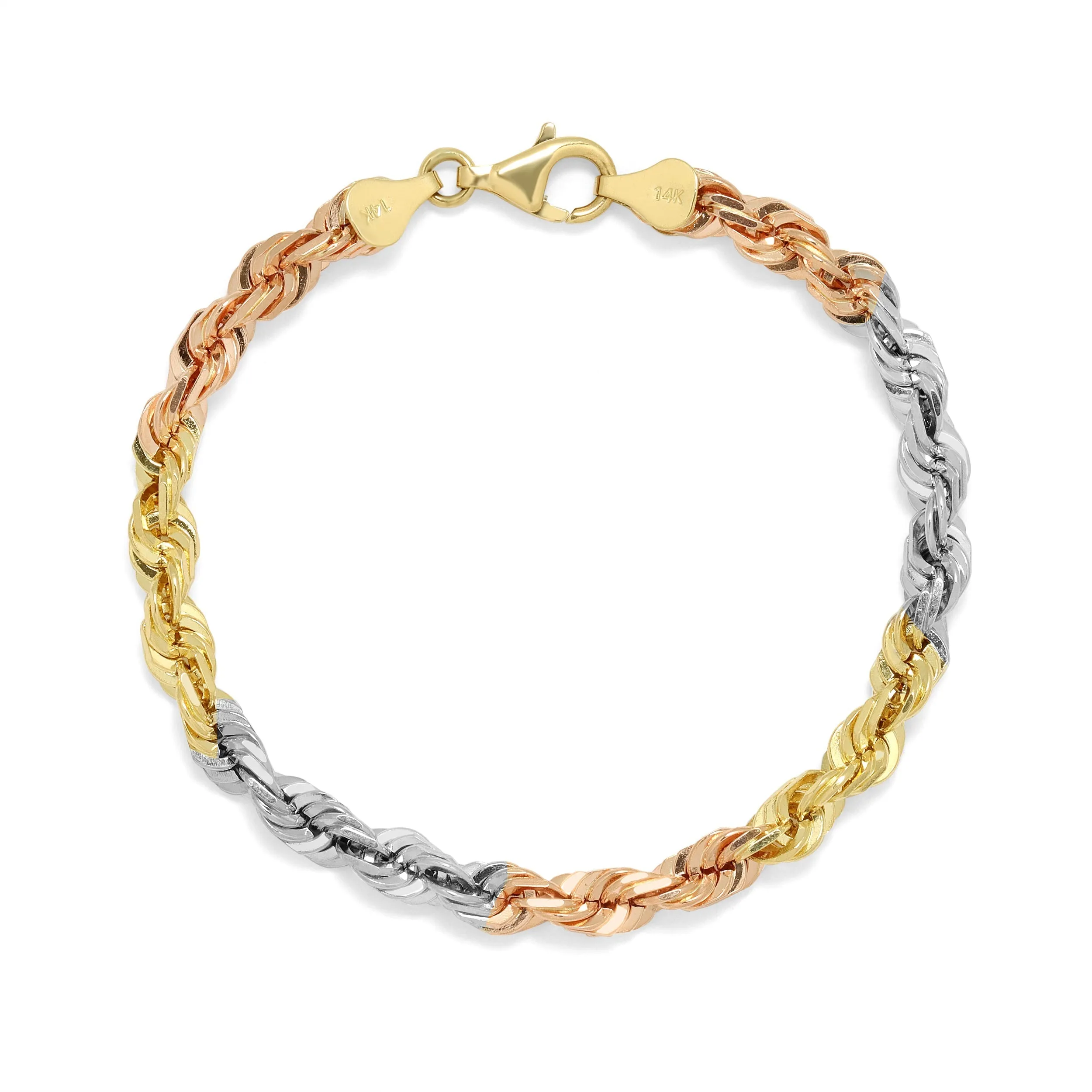 6.0MM Rope Bracelet (Tri Color)