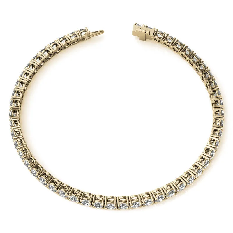 8.5 CTW Lab Grown Diamond Tennis Bracelet in 14kt White/Yellow Gold