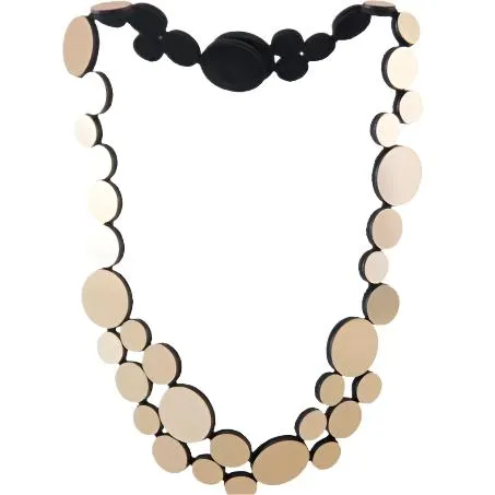 Abstraction Fizz Gold Necklace