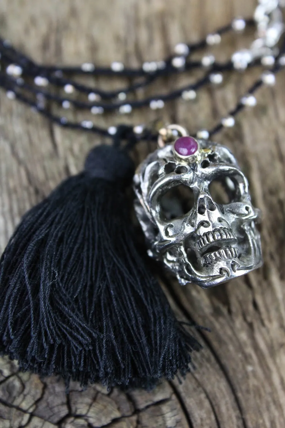 Awareness of Life Skull Necklace