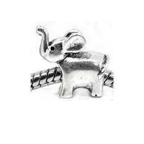 Baby Elephant Bead Spacer for Snake Chain Charm Bracelet