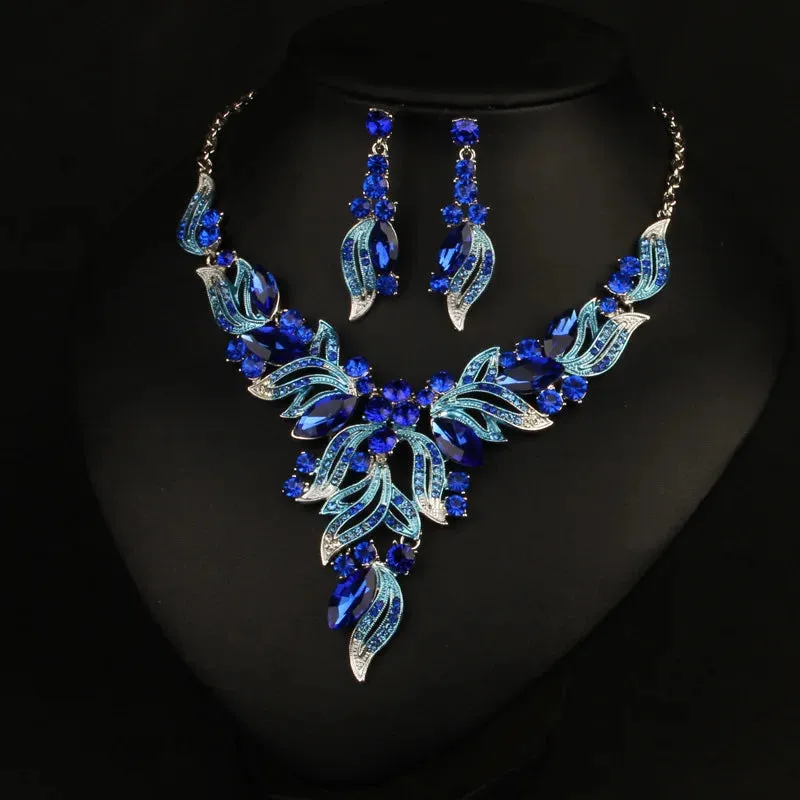 Blue Crystal Necklaces