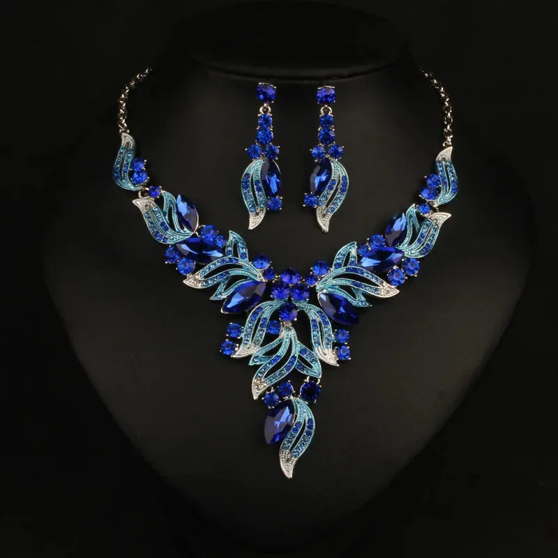 Blue Crystal Necklaces