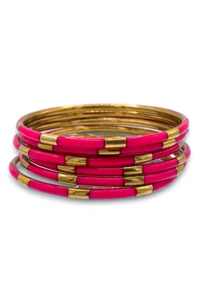 BudhaGirl Veda Bangles - Pink (Set Of 6) | RESTOCK