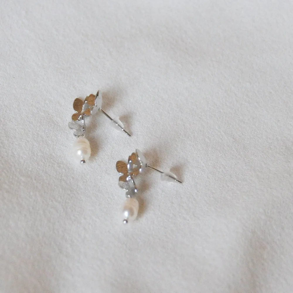 Butterfly Pearl Studs