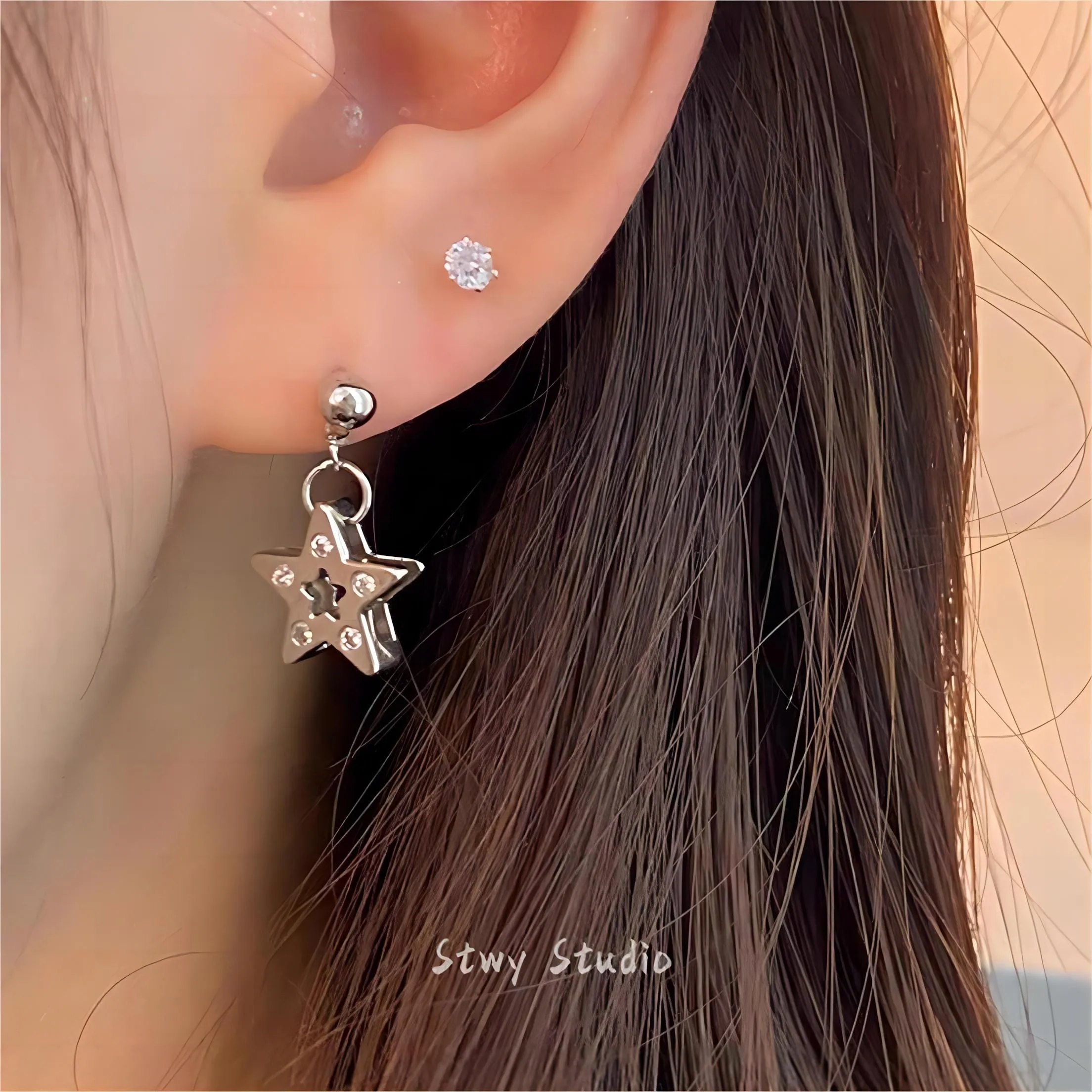 Chic Dangle Star Earrings