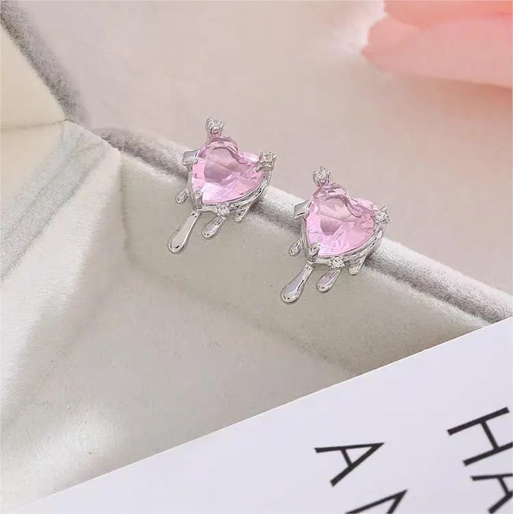 Chic Heart Melting Earrings