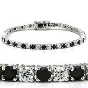 CJ46903 Wholesale Women's Brass Rhodium AAA Grade CZ Black Diamond Bracelet