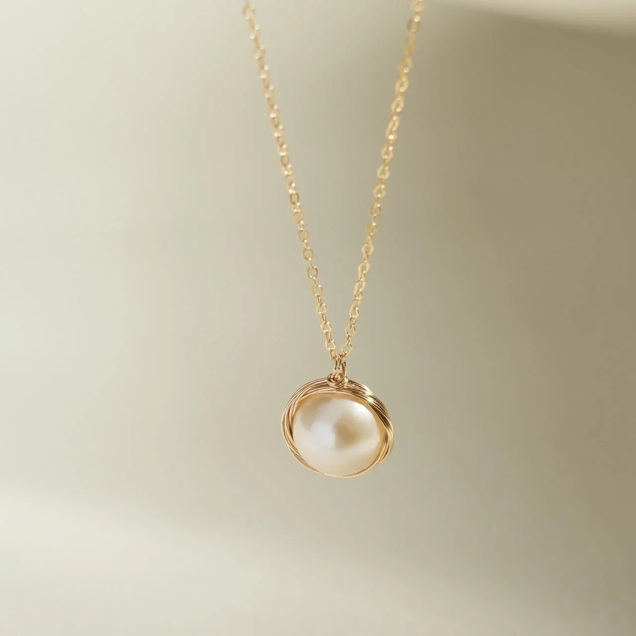 Classic Filigree Series Single Edison Pearl Necklace