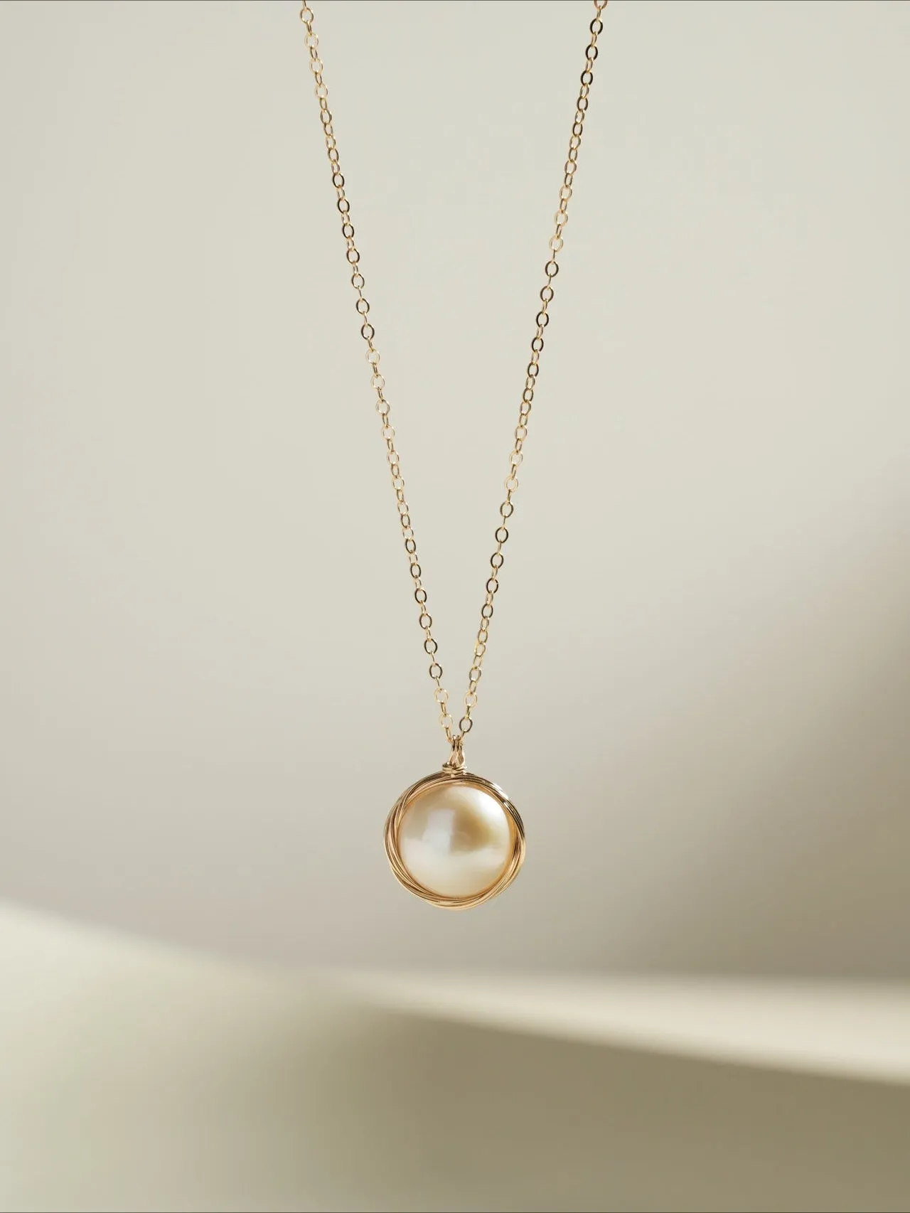 Classic Filigree Series Single Edison Pearl Necklace