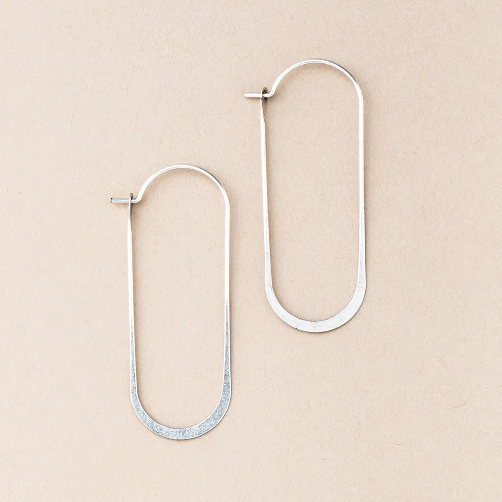 Cosmic Oval refined earring