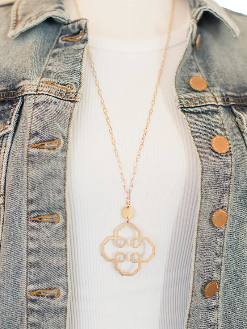 Diley Quatrefoil Necklace