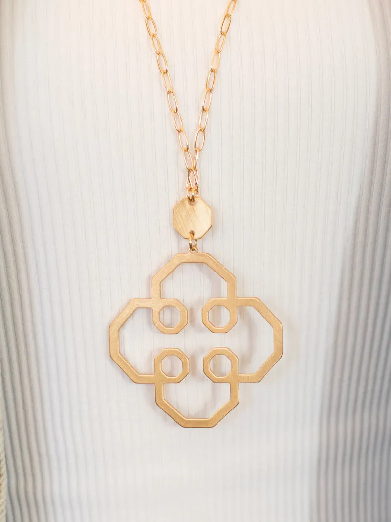 Diley Quatrefoil Necklace