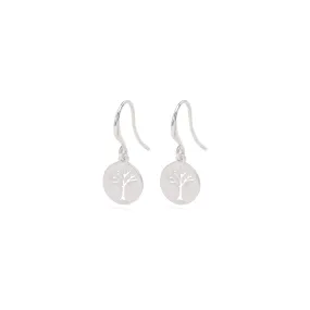 ELIN recycled coin earrings silver-plated