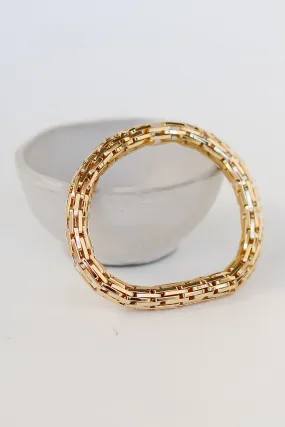 FINAL SALE - Allison Gold Link Bracelet