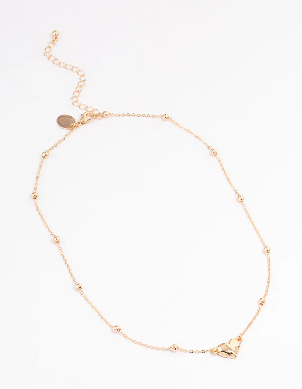 Gold Bold Heart Necklace