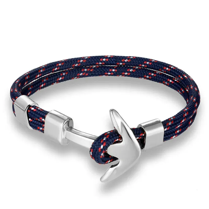 Hot Vikings Anchor Bracelets Men Women Nautical Surfer Waterproof Rope Bracelet Pulsera Navy Lucky Survival Paracord Bracelets