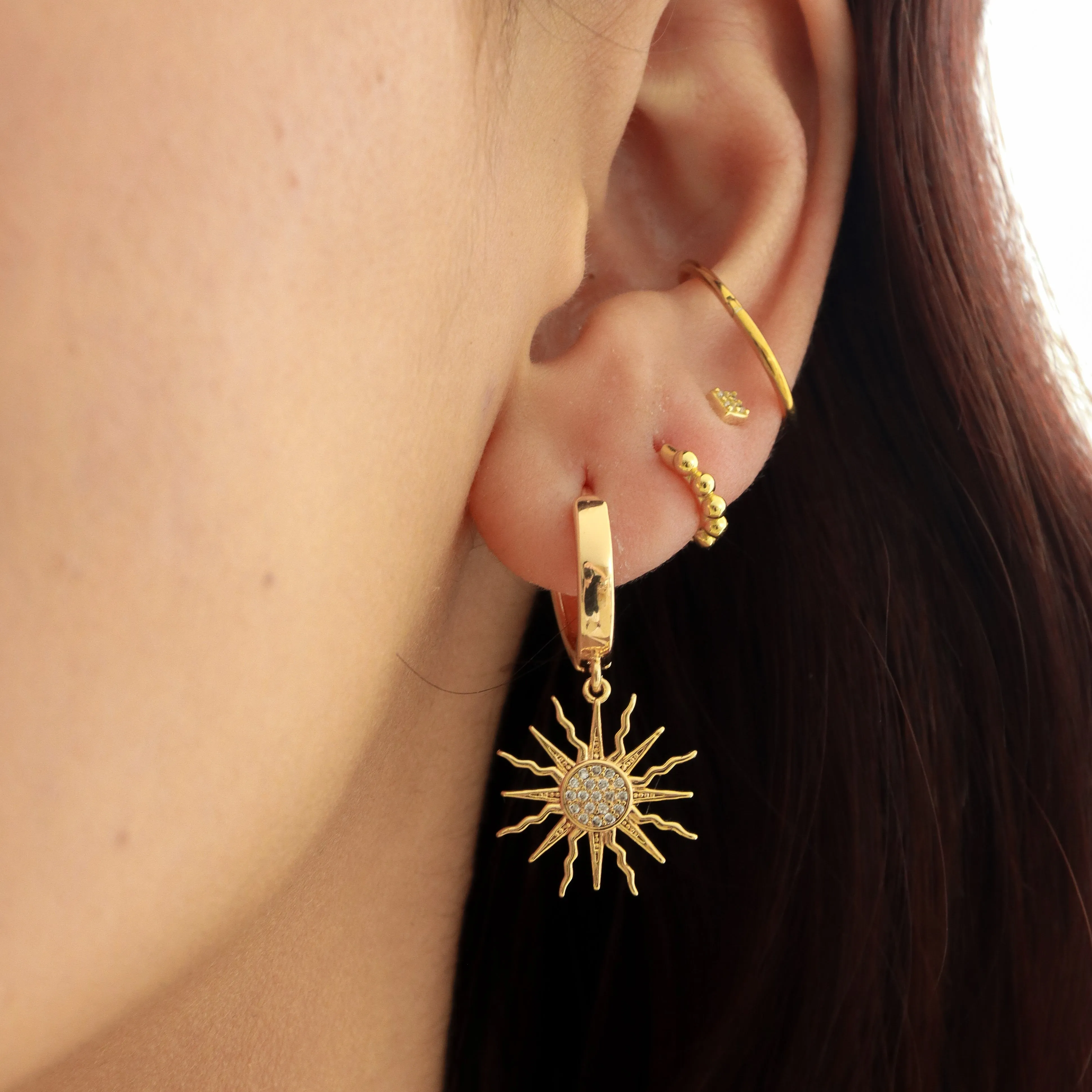 Jemma | 24K Gold Plated & Silver Earrings