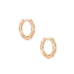 Kendra Scott | Maggie Huggie Earrings in Rose Gold Filigree