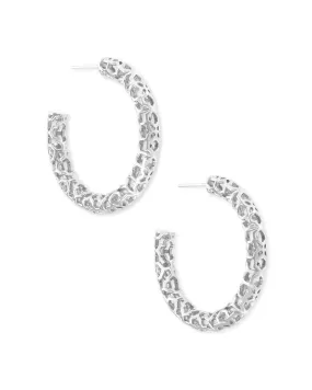 Kendra Scott - Maggie Small Hoop Earrings - Silver Filigree