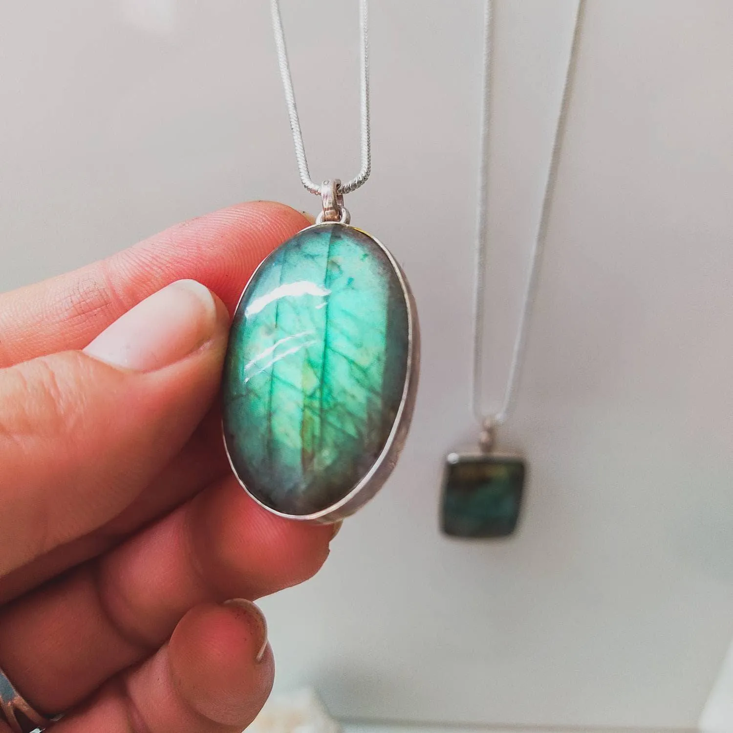 Labradorite Pendant Necklaces