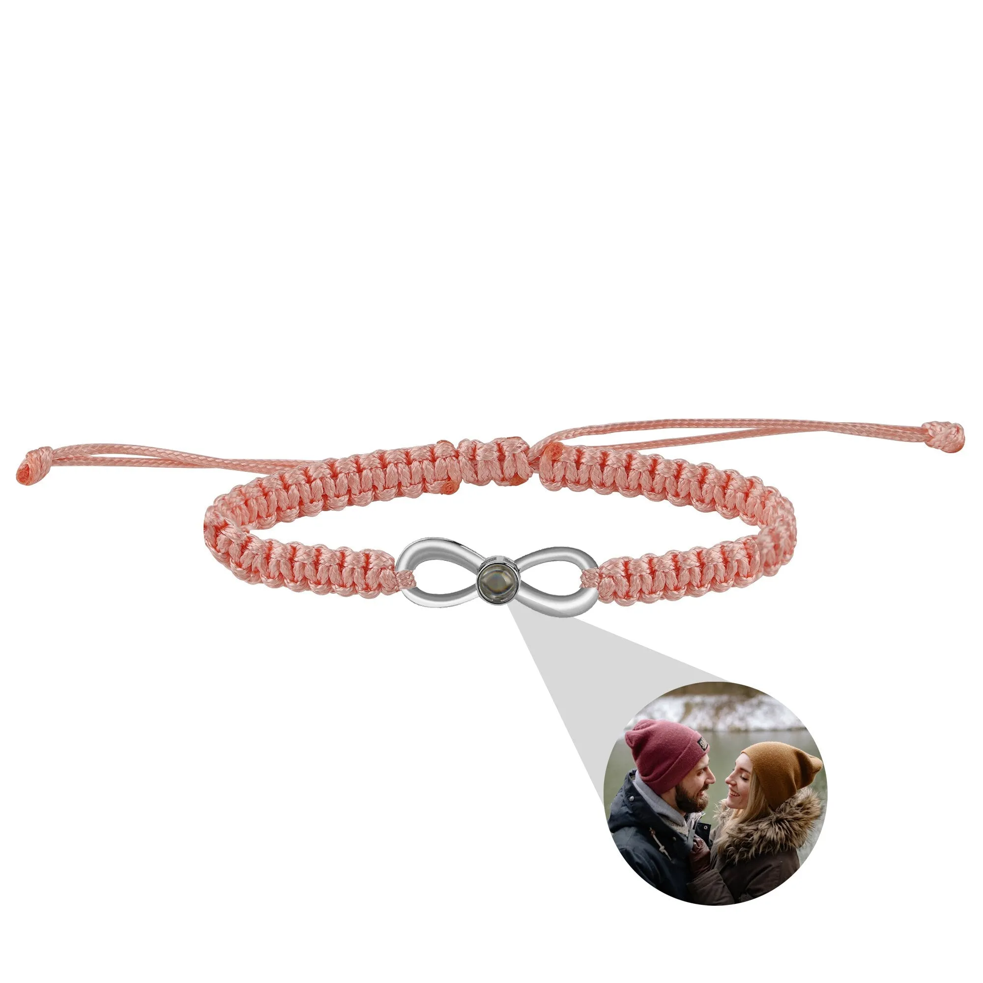 Lnfinite Cycle of Customizable Photos Bracelet Custom Projection Bracelets