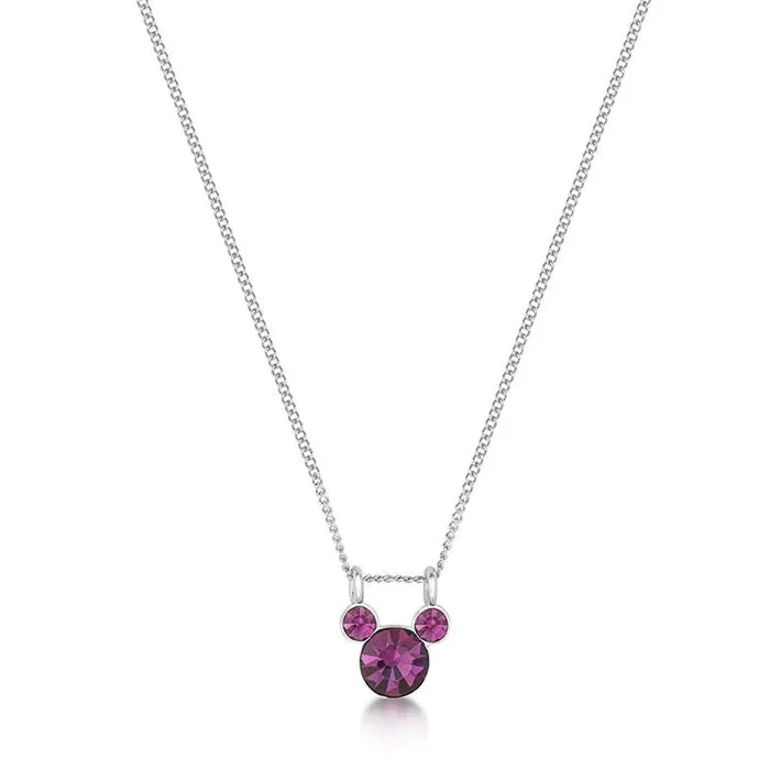 Mickey Mouse Birthstone Necklace