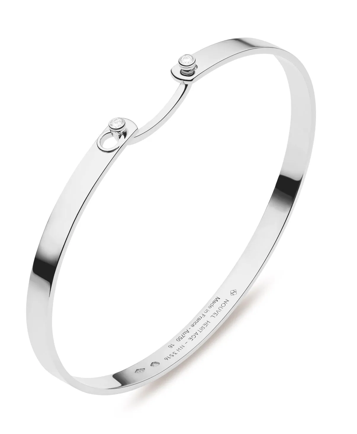 'Monday Morning' Bangle in White Gold