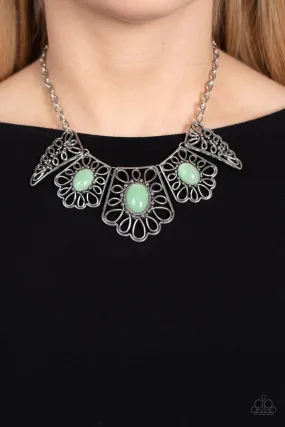 Necklaces Glimmering Groves - Green N2355