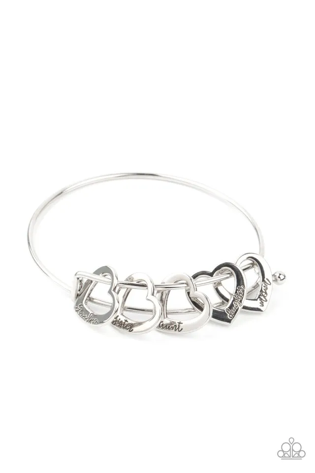 Paparazzi Bracelet ~ A Charmed Society - Silver