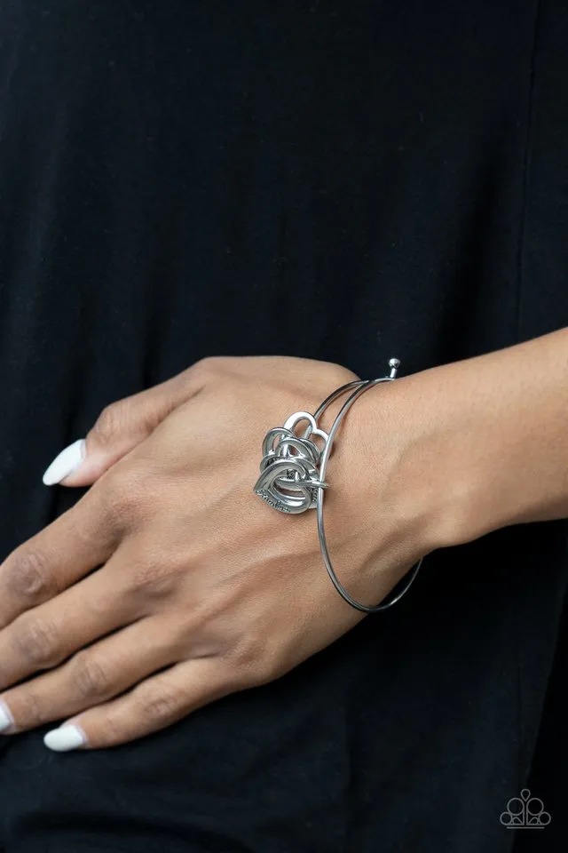 Paparazzi Bracelet ~ A Charmed Society - Silver