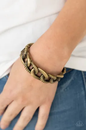 Paparazzi Bracelet ~ Bold Move - Brass