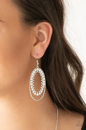 Paparazzi Earring ~ Marry Into Money - White