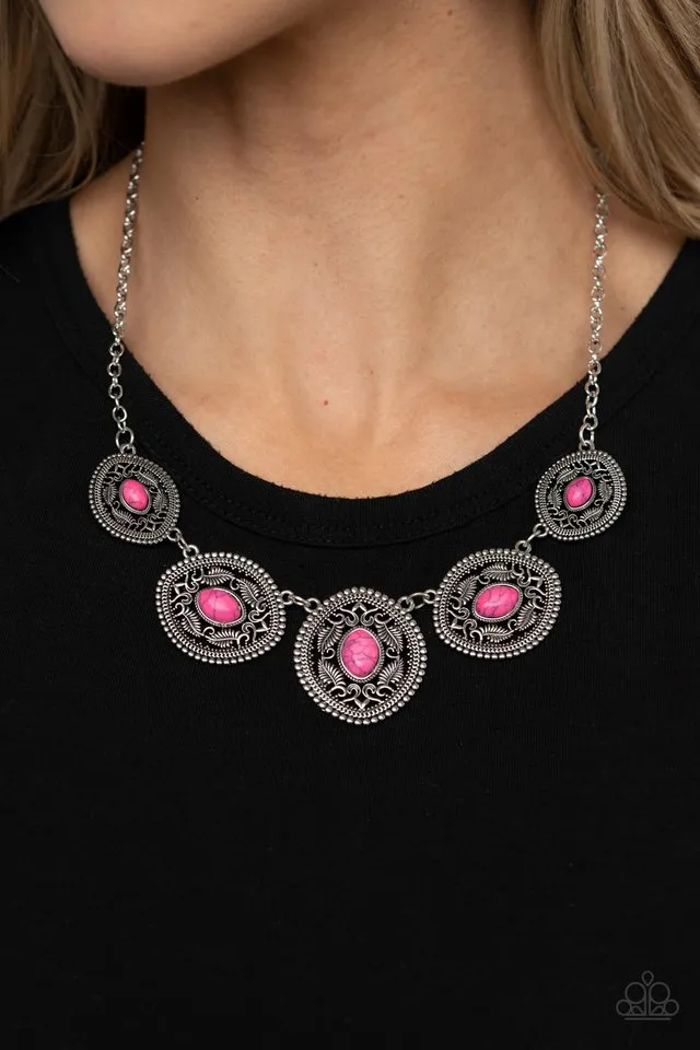 Paparazzi Necklace ~ Alter ECO - Pink