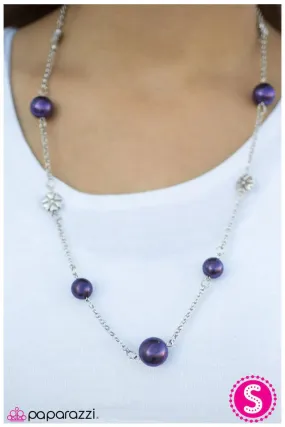 Paparazzi Necklace ~ Living The Charmed Life - Purple