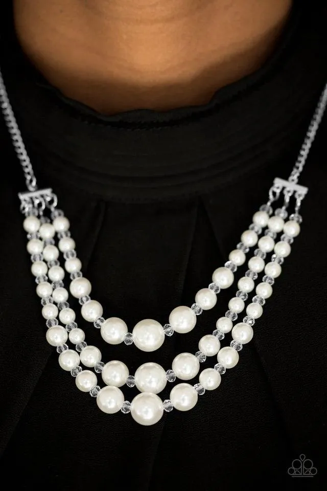 Paparazzi Necklace - Spring Social - White