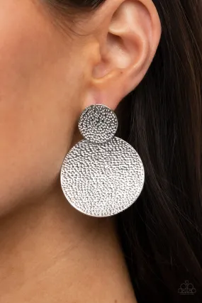 Paparazzi Refined Relic - Silver Earrings