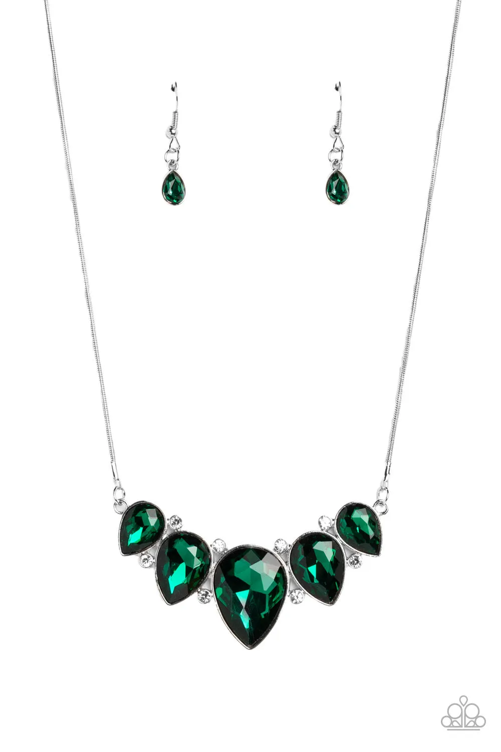 Paparazzi Regally Refined - Green Necklace