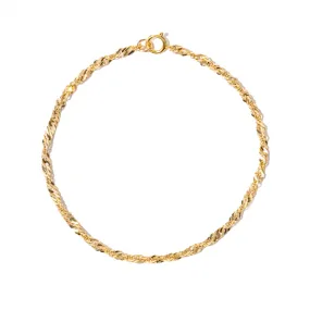 Ravishing Rope Bracelet In 14K Solid Gold