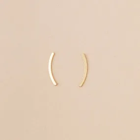 Refined Earring Collection - Comet Curve/Gold Vermeil