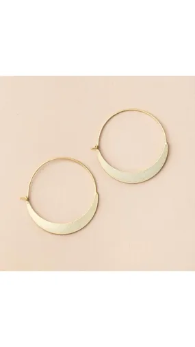 Refined Earring Collection - Crescent Hoop/Gold Vermeil