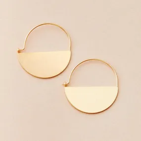 Refined Earring Collection - Lunar Hoop/Gold Vermeil