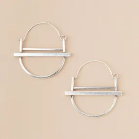 Scout Refined Earring Collection - Saturn Hoop/ Sterling Silver