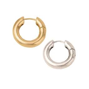 Stellar Hoop Refined Earrings