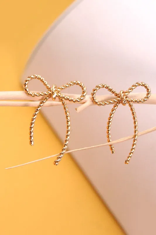 The Emilia Bow Stud Earrings